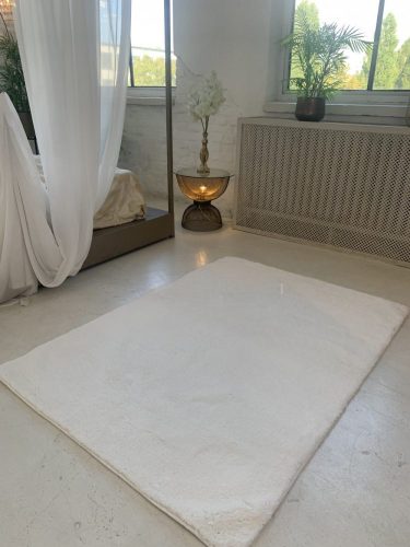 Vajpuha shaggy sebano Fehér (White) 80x150cm
