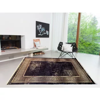 Velvet 754 fekete szőnyeg 120x170cm