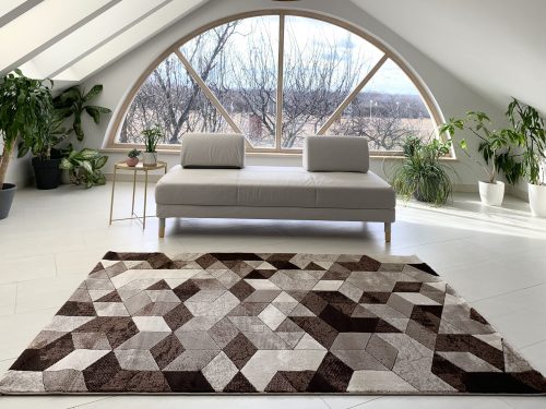 Glamour 177 beige-brown (bézs-barna) szőnyeg 80x250cm