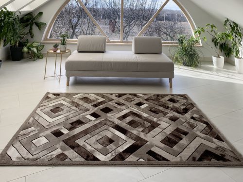 Glamour 371 beige-brown (bézs-barna) szőnyeg 60x110cm