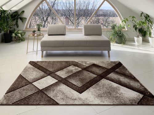 Glamour 846 beige-brown (bézs-barna) szőnyeg 200x290 cm